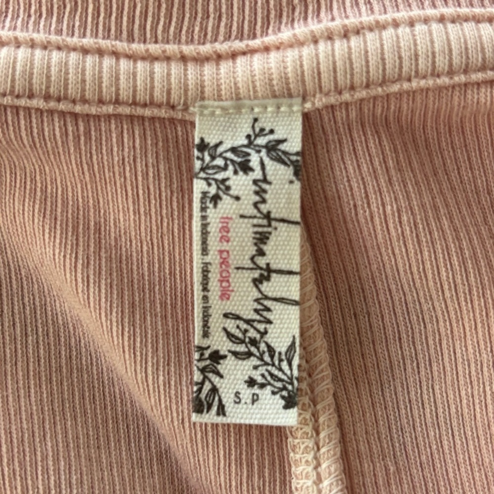 FREE PEOPLE INTIMATES U-NECK TANK - Island Rose Sz Small - Picture 7 of 7